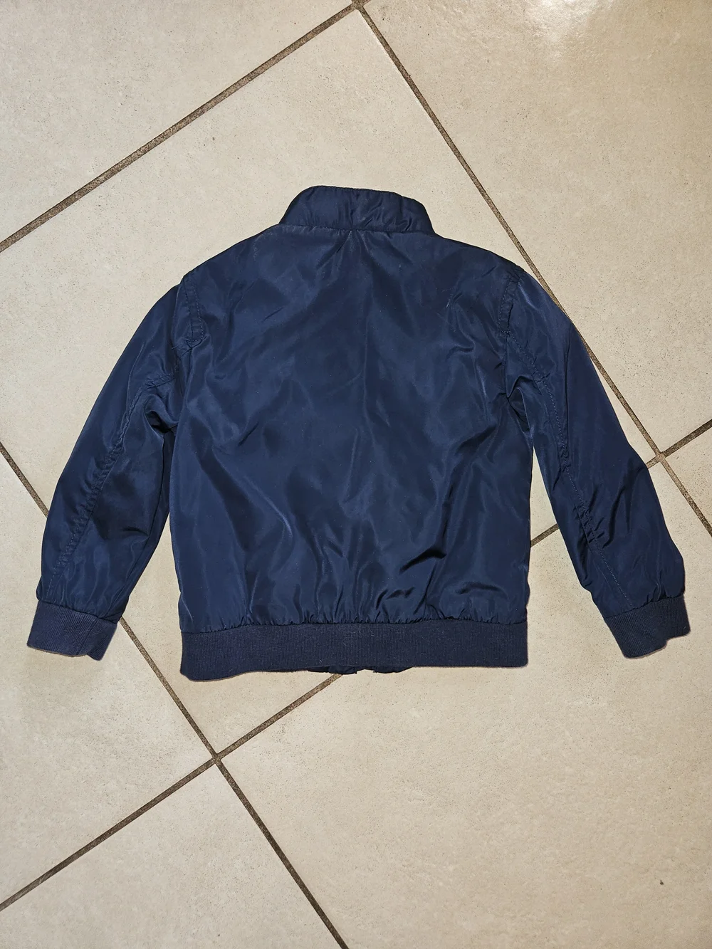Janie and Jack Dark Navy Puffer Bomber Jacket